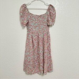 Roxy Summer Mini Dress with Puff Sleeve